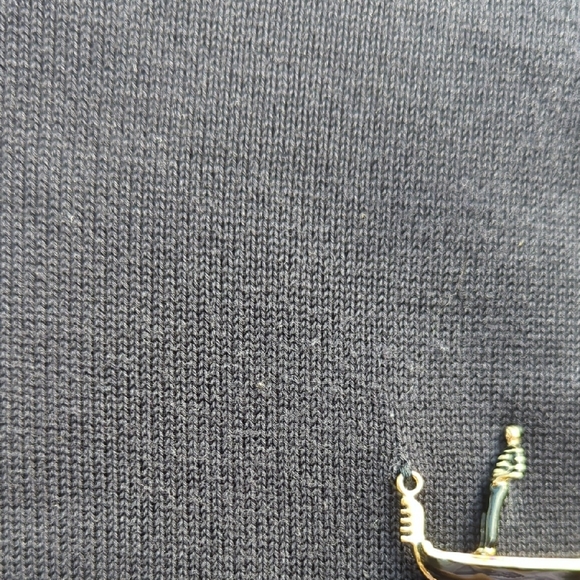 CHANEL GONDOLE DRESS WITH STRIPED SLEEVES M 36 NAVY GONDOLA DRESS Navy blue - Picture 8 of 11